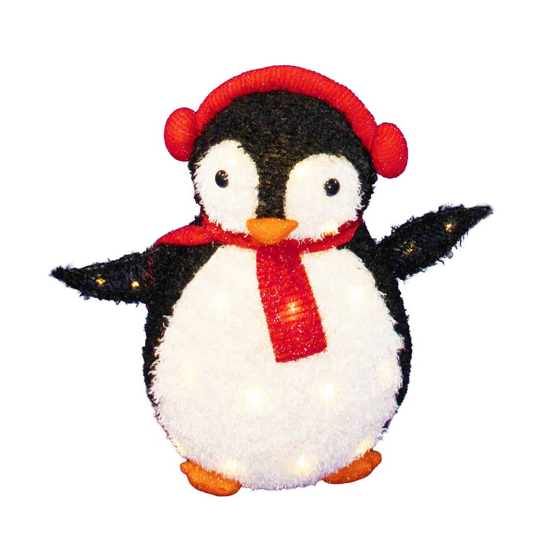Flocked Lighted Penguin