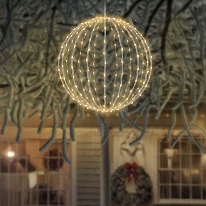 Spherical LED Light Display White Frame