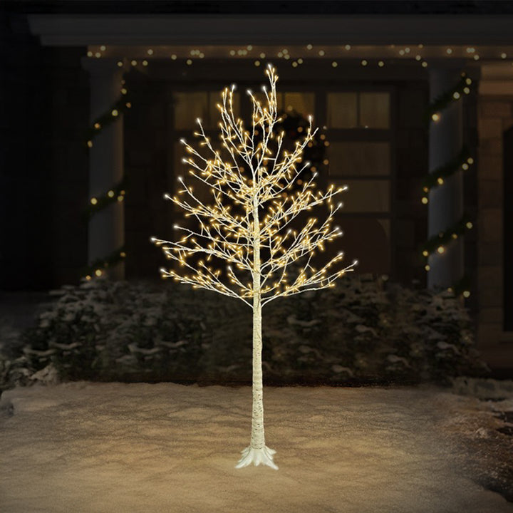 Winter Sparkle Birch Tree LED Light Display