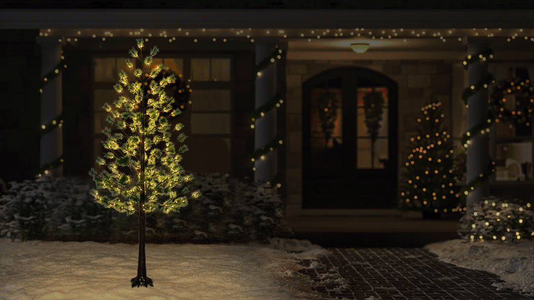 Austrian Pine Tree LED Light Display