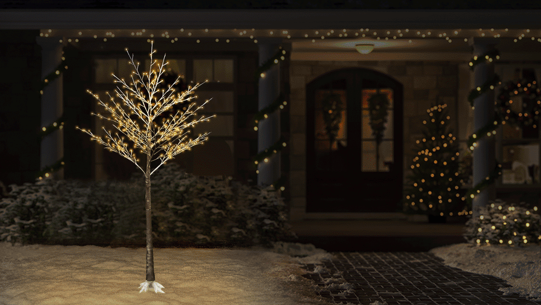Frosted Twig Tree LED Light Display