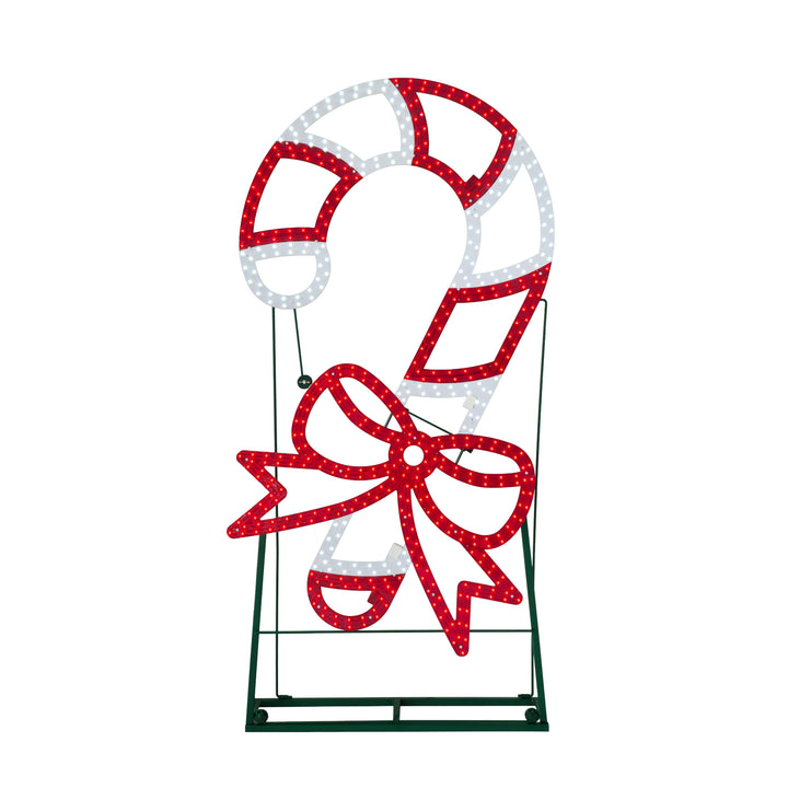 Jumbo Hi-Vibrant Candy Cane LED Light Display