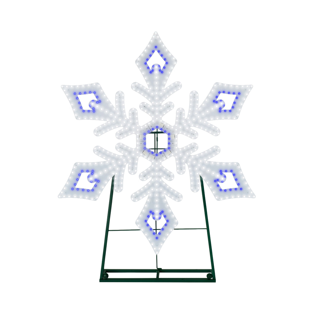 Jumbo Hi-Vibrant Snowflake LED Light Display
