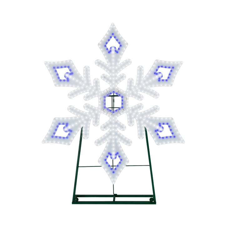 Jumbo Hi-Vibrant Snowflake LED Light Display