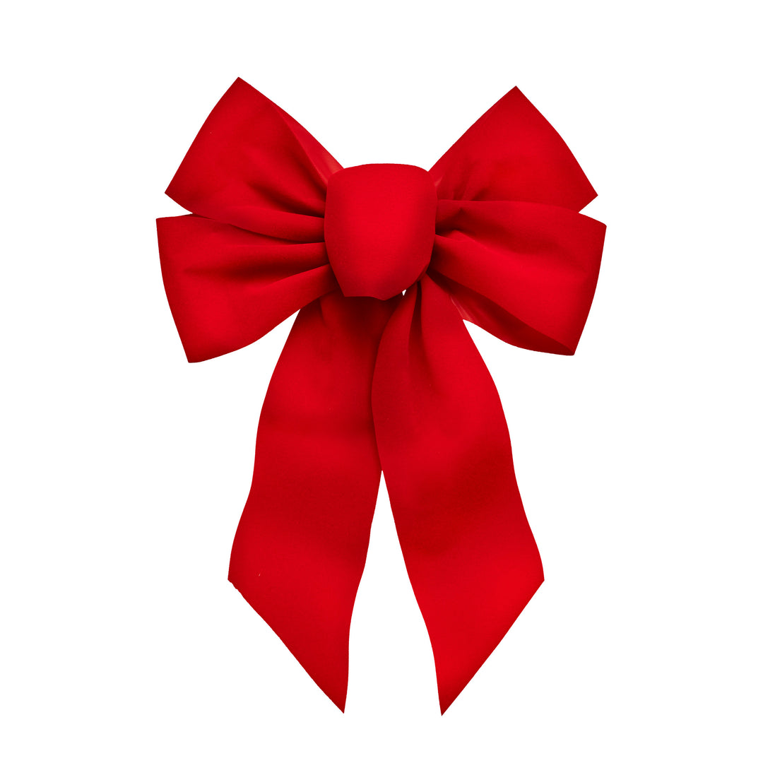 5-Loop Red Velvet Bow