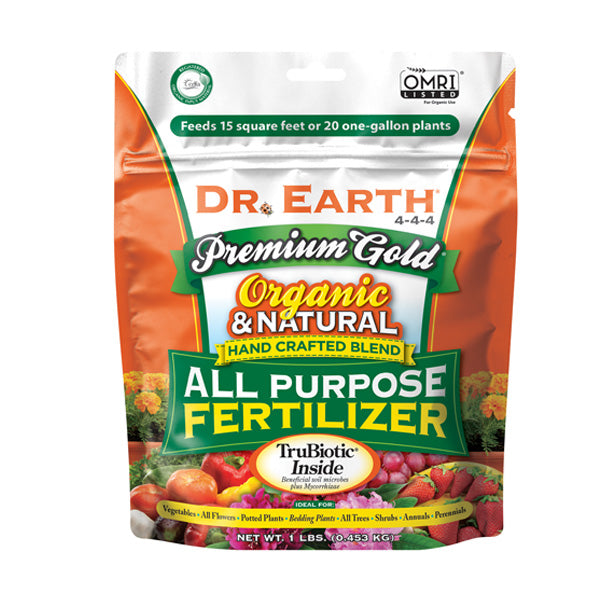 Dr. Earth Premium Gold All Purpose Fertilizer 1lb Bag