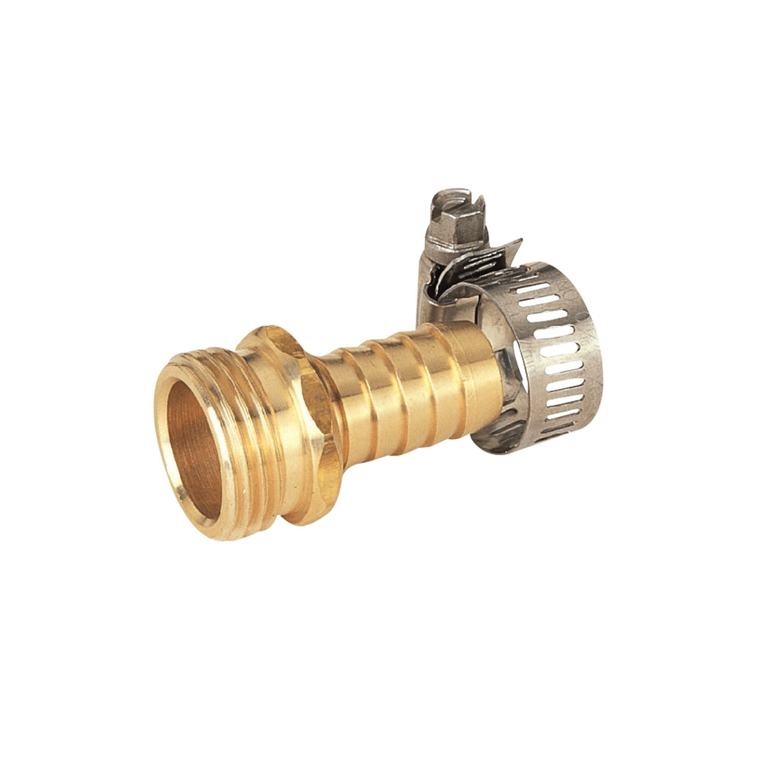 Landscapers Select Male Brass Hose Coupling with Clamp