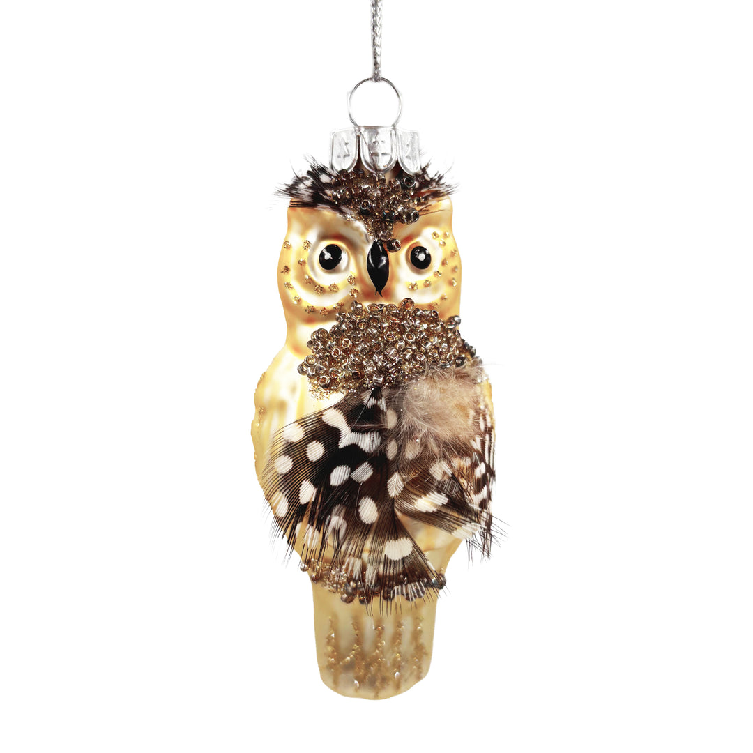 Gold Owl Ornament