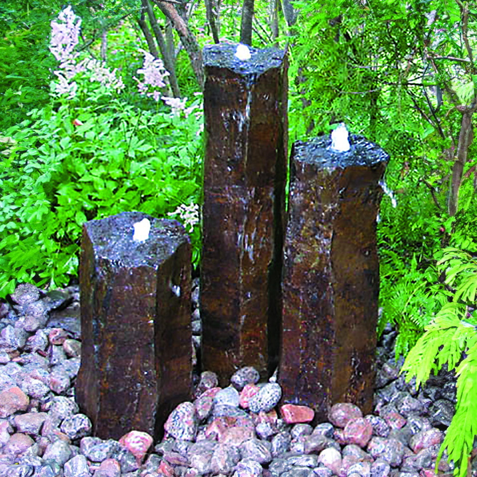 Natural Basalt Column Fountain
