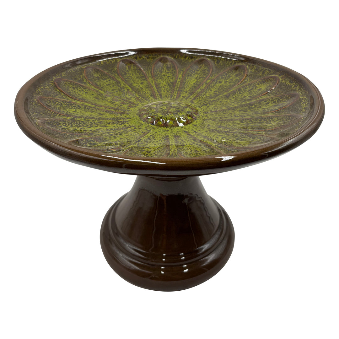 Ceramic Daisy Bird Bath