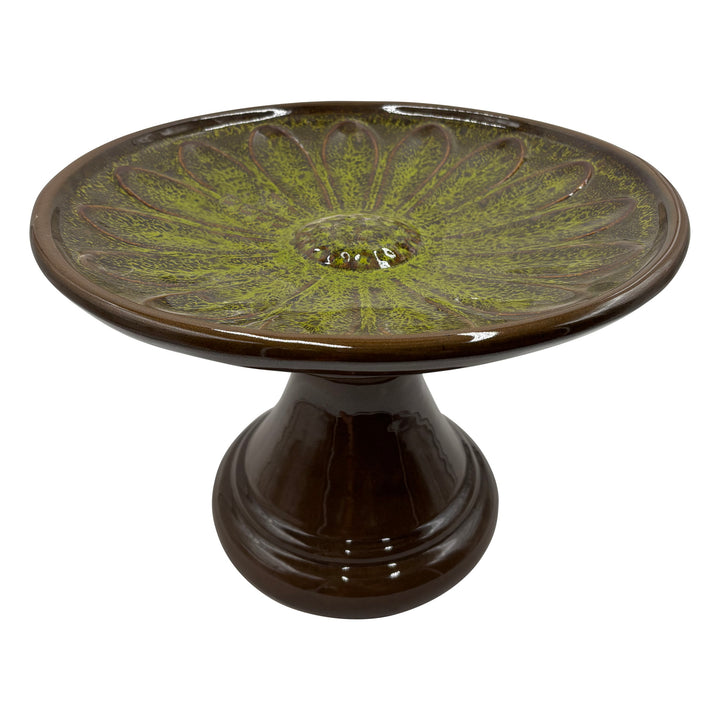Ceramic Daisy Bird Bath