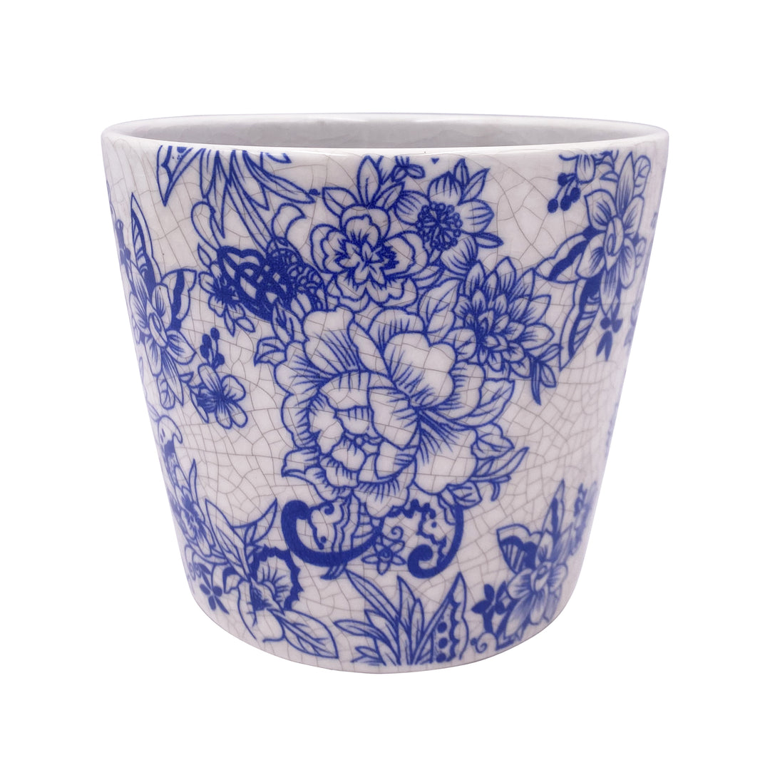 Small Ceramic Delftware Design Pot Floral