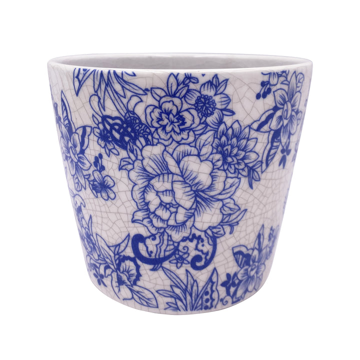 Small Ceramic Delftware Design Pot Floral