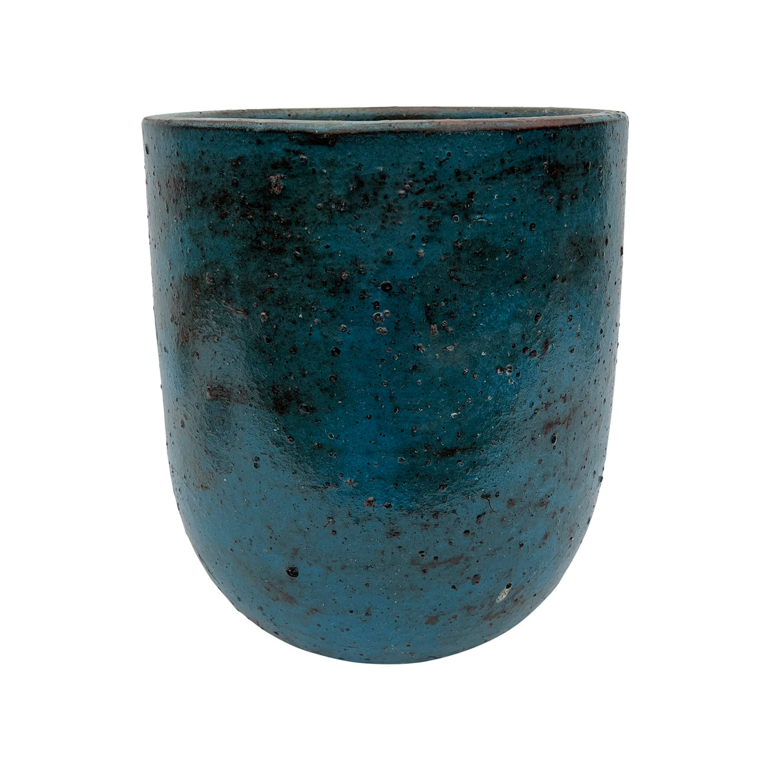 Vertical Round Ceramic Pot