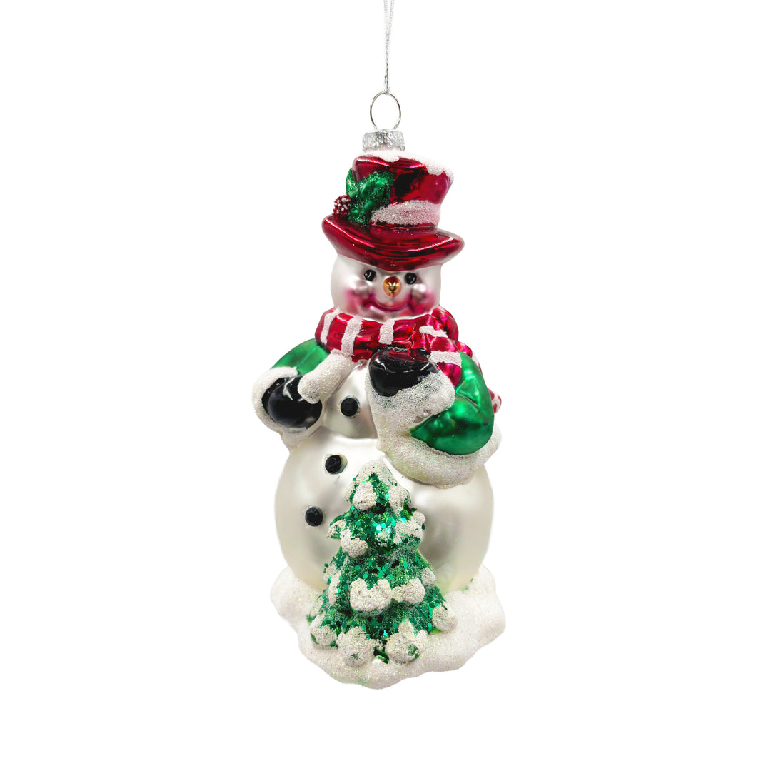 Snowman & Christmas Tree Ornament