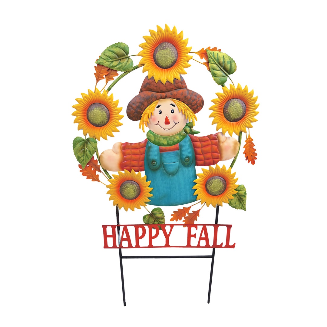 Happy Fall Scarecrow Yard Stake