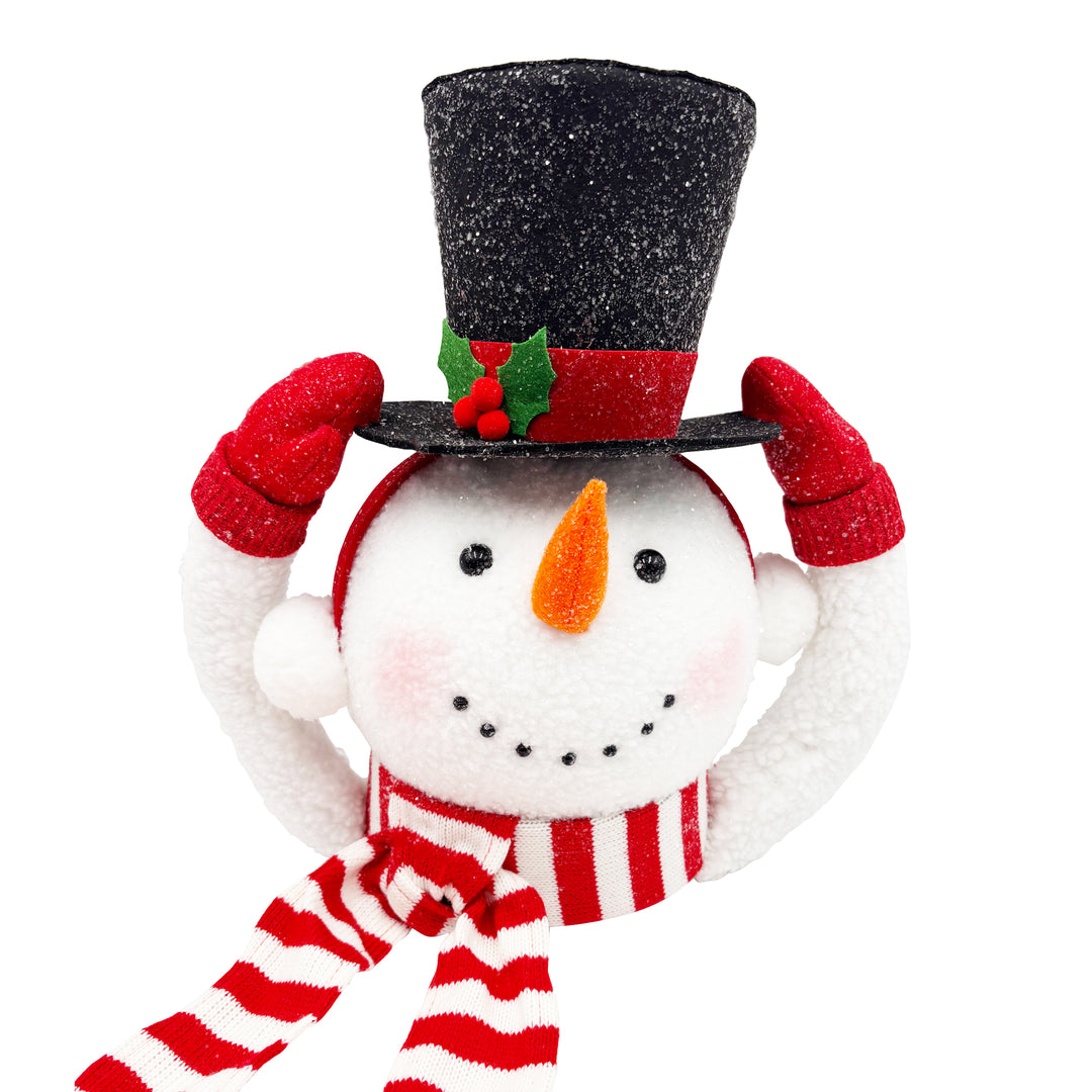 Snowman Tree Topper with Top Hat