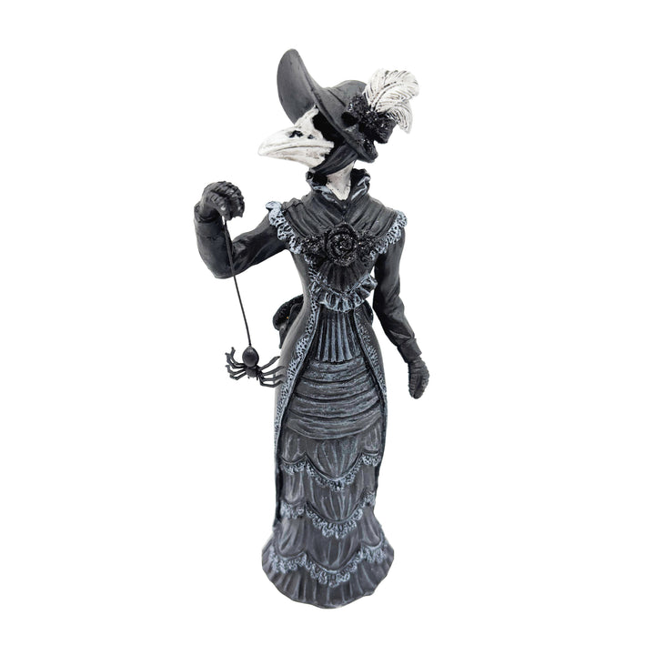 Skeleton Crow Figurine Lady