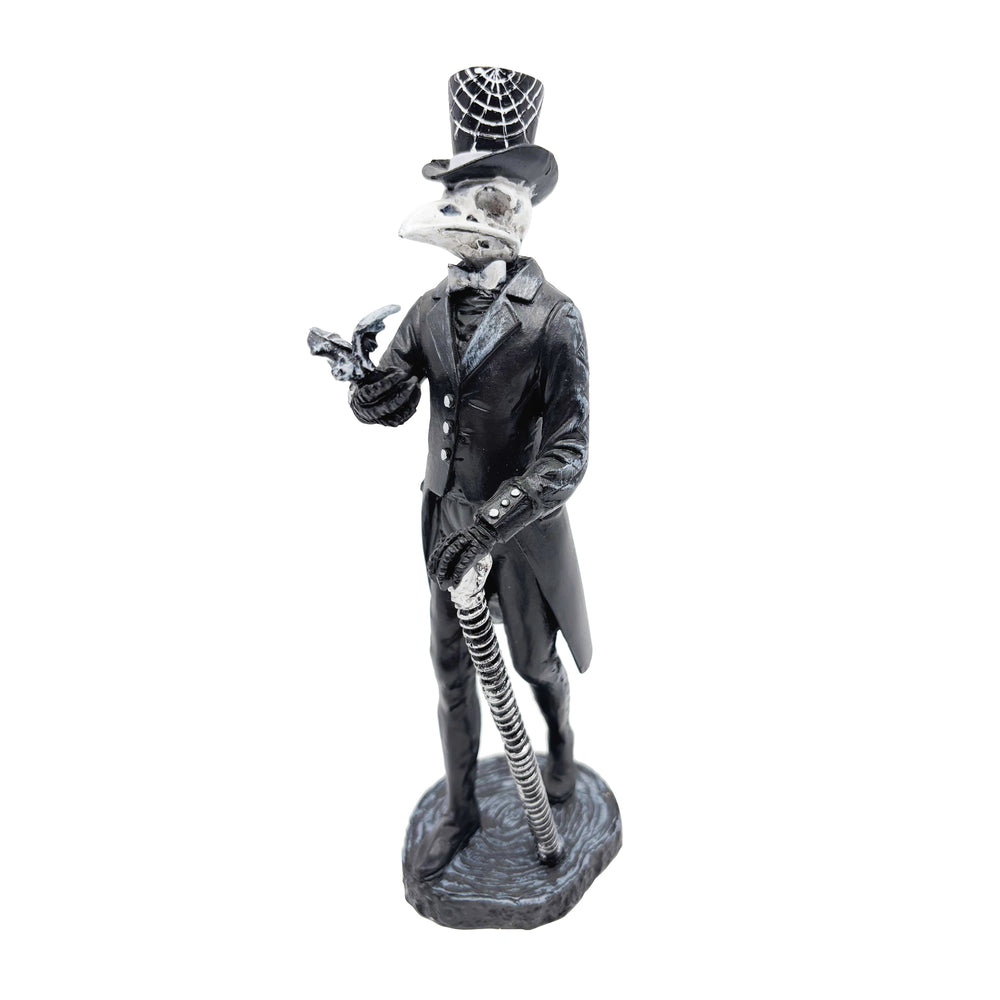 Skeleton Crow Figurine Man