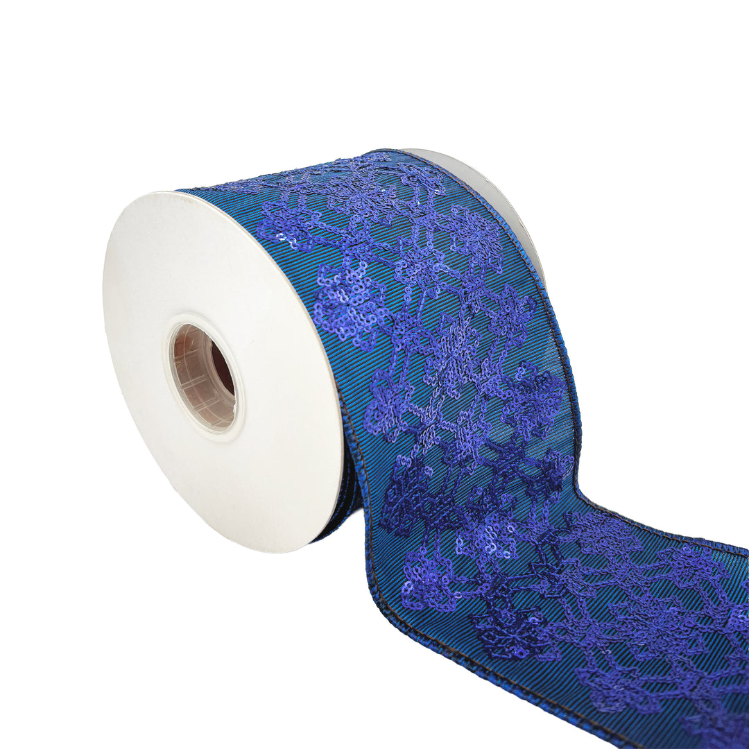 Blue Sapphire Sequins Ribbon