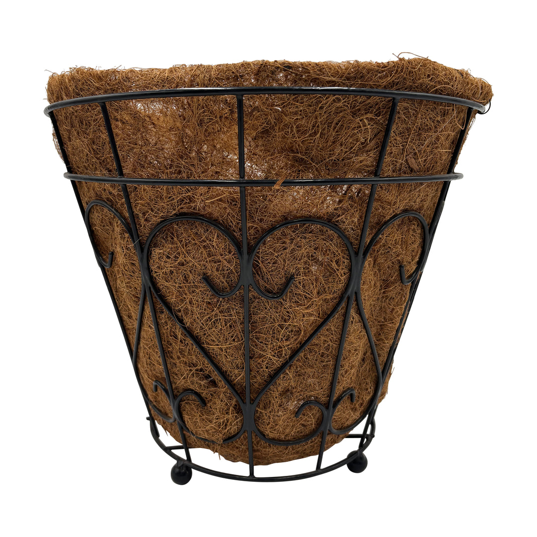 Floor Planter With Coco Fiber Liner