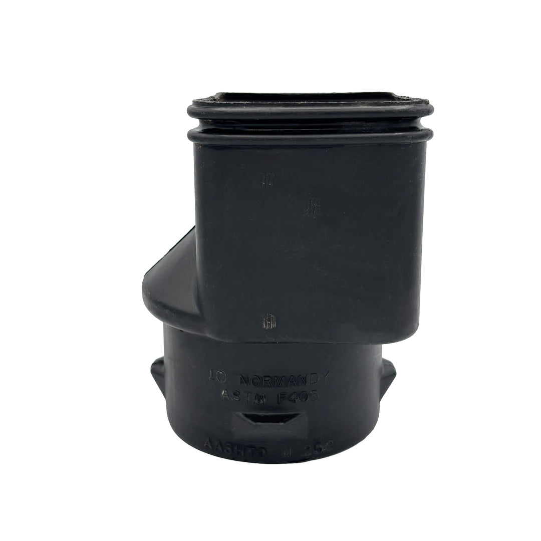 Black Corrugated Pipe Downspout Fitting