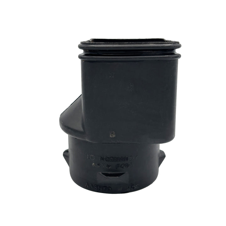 Black Corrugated Pipe Downspout Fitting