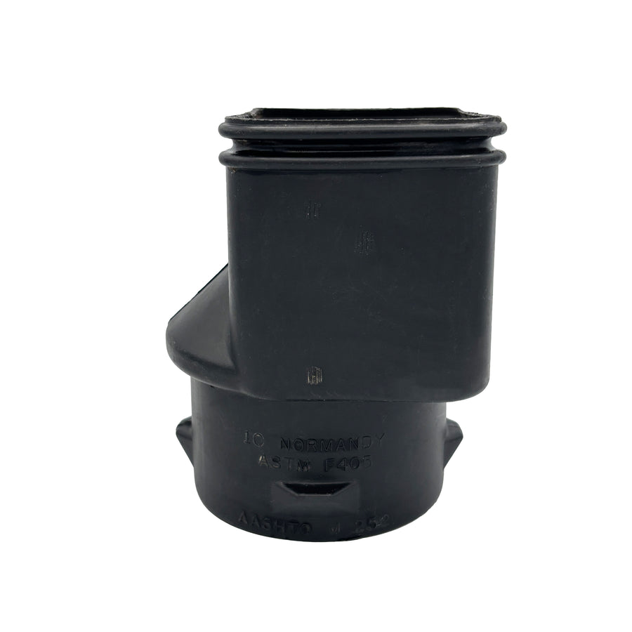 Black Corrugated Pipe Downspout Fitting