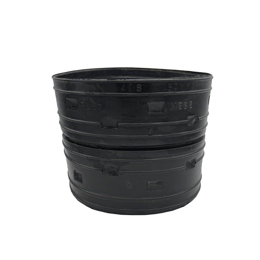 Black Corrugated Pipe 6" Corrugated Coupler Fitting