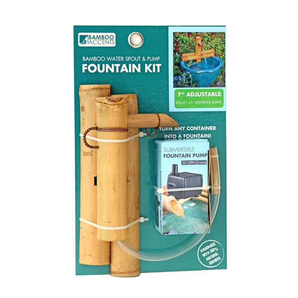 Bamboo Accents Adjustable Half-Round Spout & Pump Kit