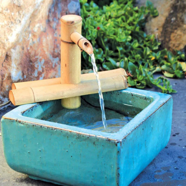 Bamboo Accents Adjustable Half-Round Spout & Pump Kit