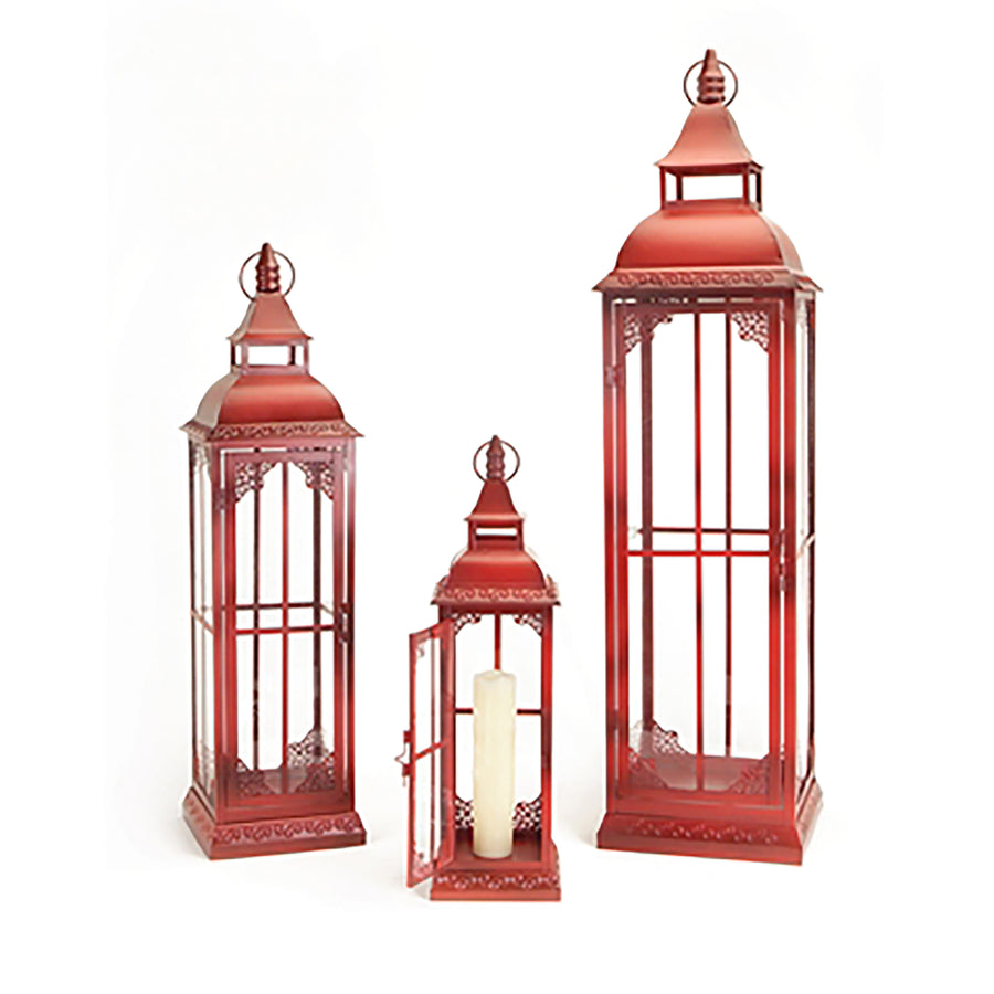 Red Filagree Lantern