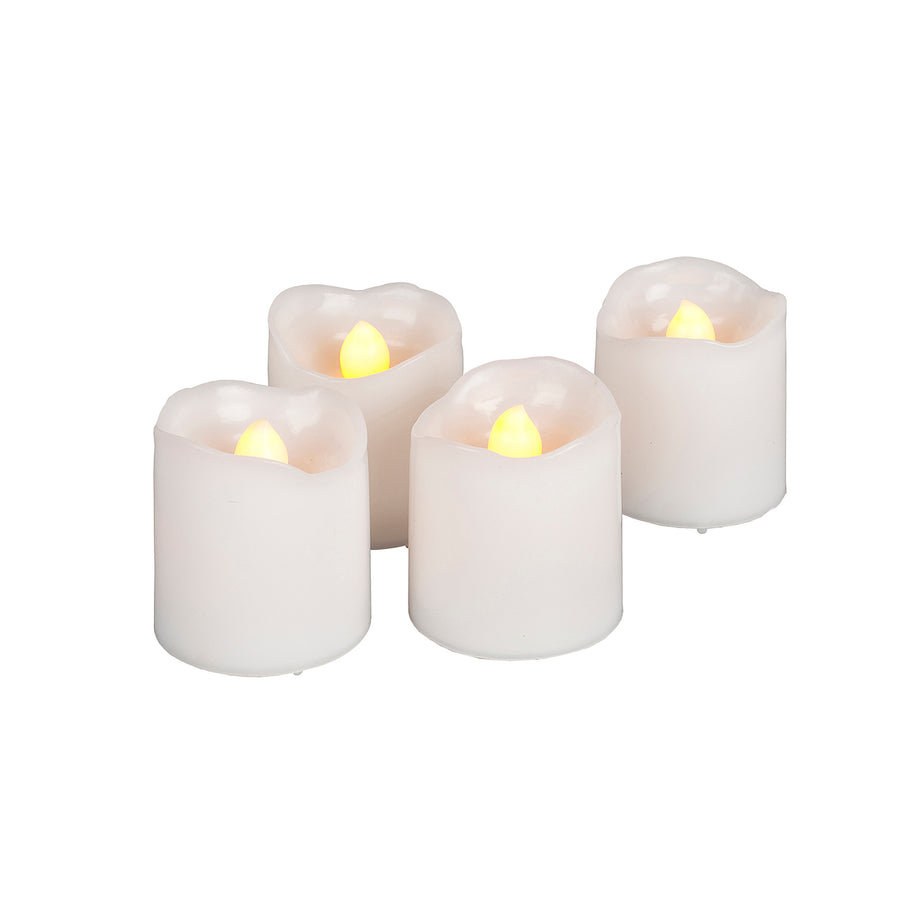 Wavy Edge Votive Candle 4pk