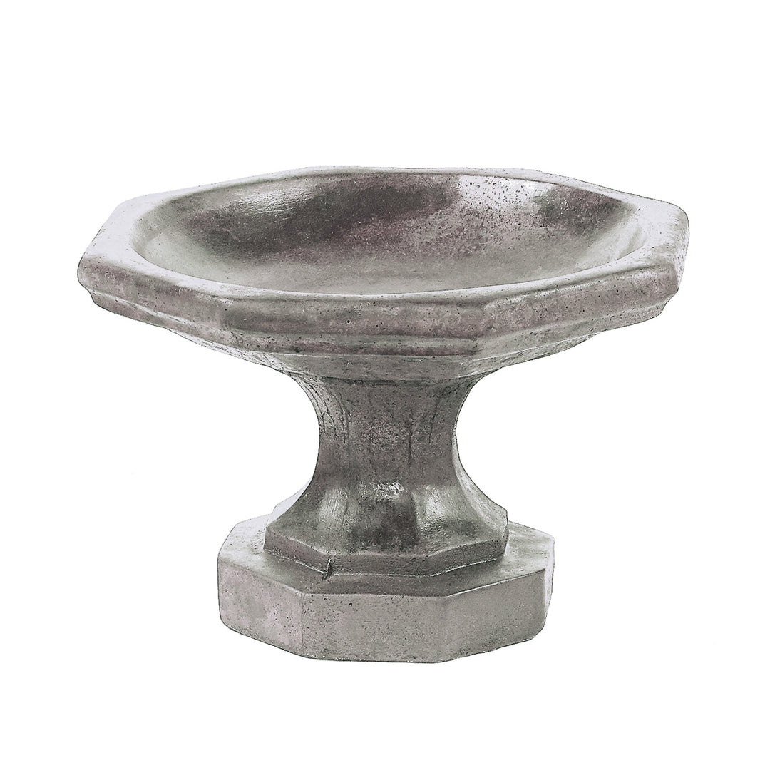 Mini Octoganal Birdbath Pre Aged