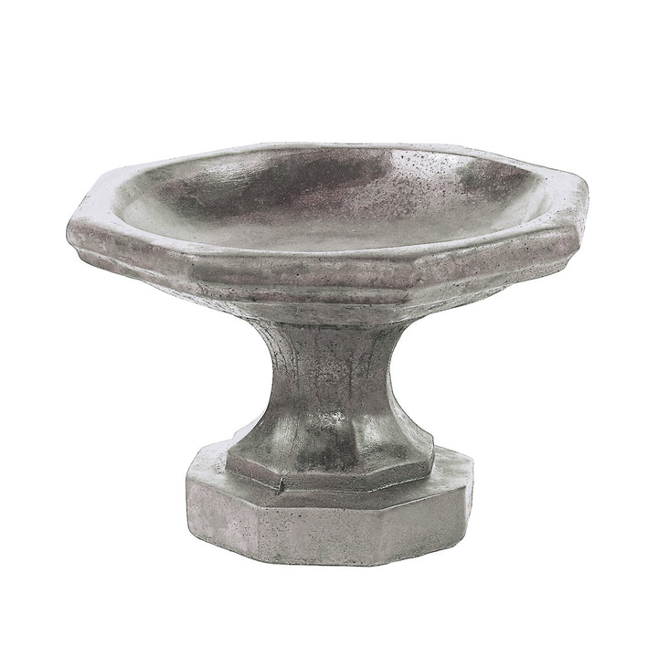 Mini Octoganal Birdbath Pre Aged