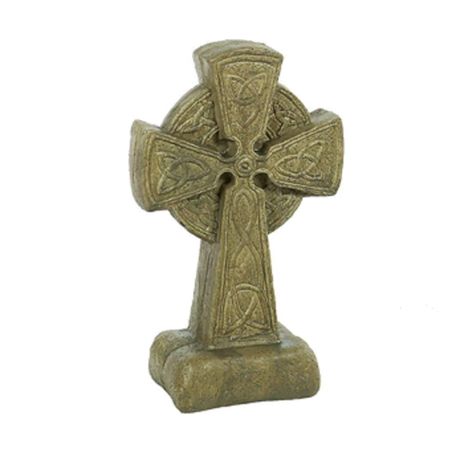 Celtic Cross Statue, Medium Aged Pine