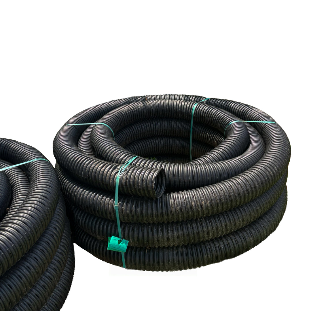 Black Corrugated Pipe 4" Perforated