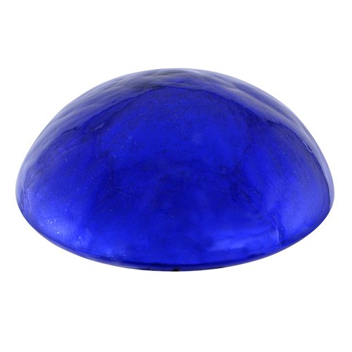 Crackle Glass Toadstool, Blue