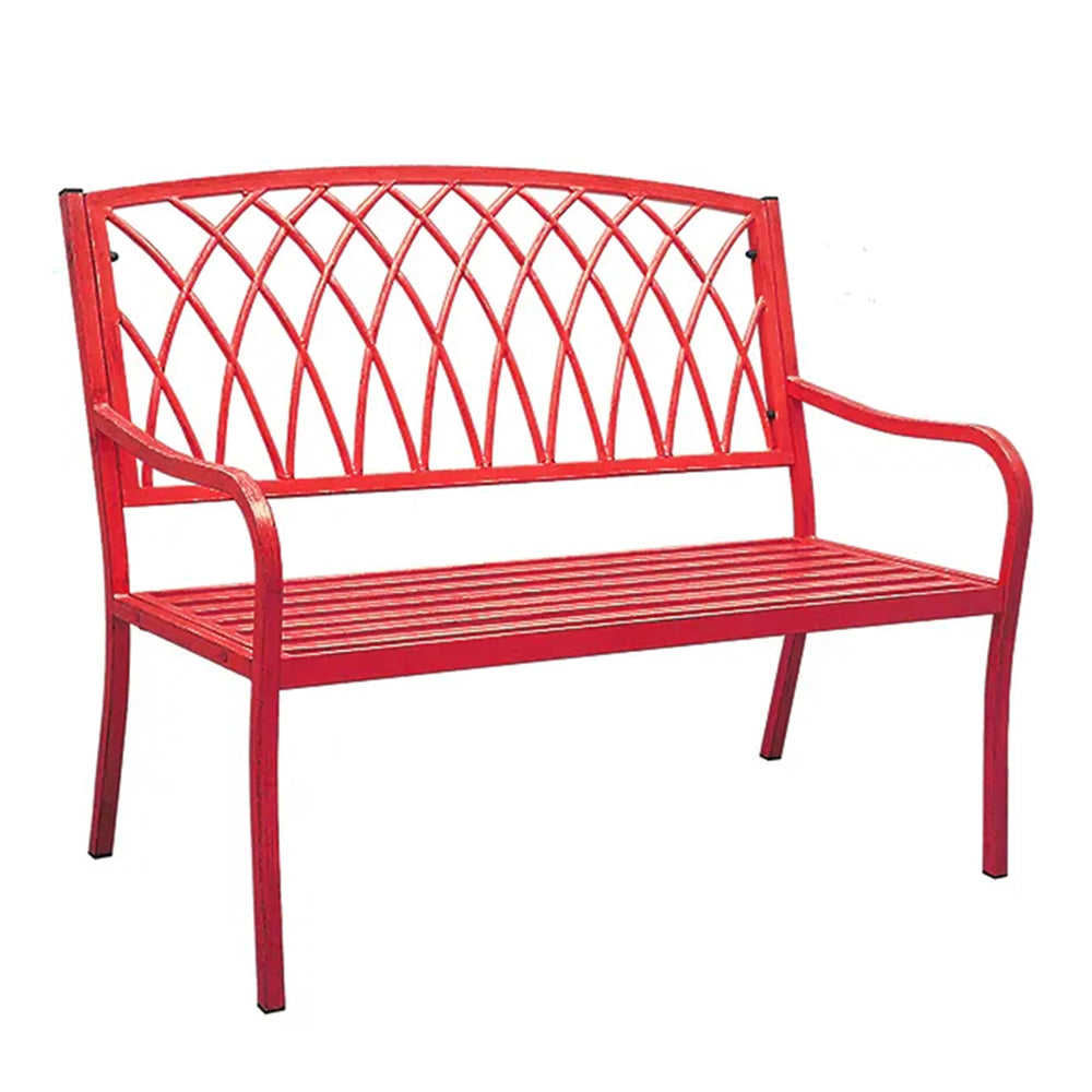 Lancaster Steel Bench Red