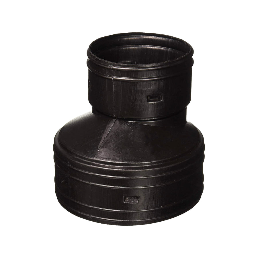 Black Corrugated Pipe 4" to 6" Reducer Fitting