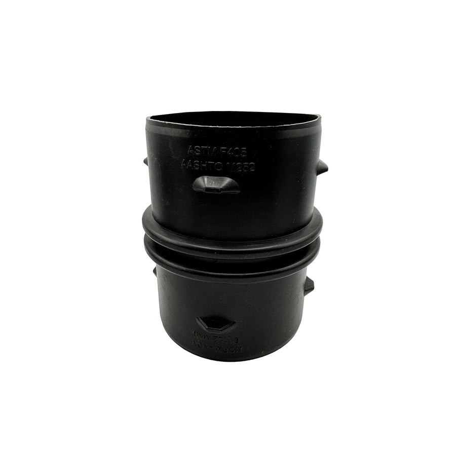 Black Corrugated Pipe 6" Internal Coupler Fitting