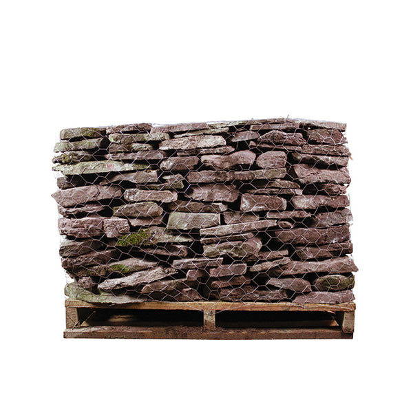 Wall Stone 1-3" Red Fieldstone