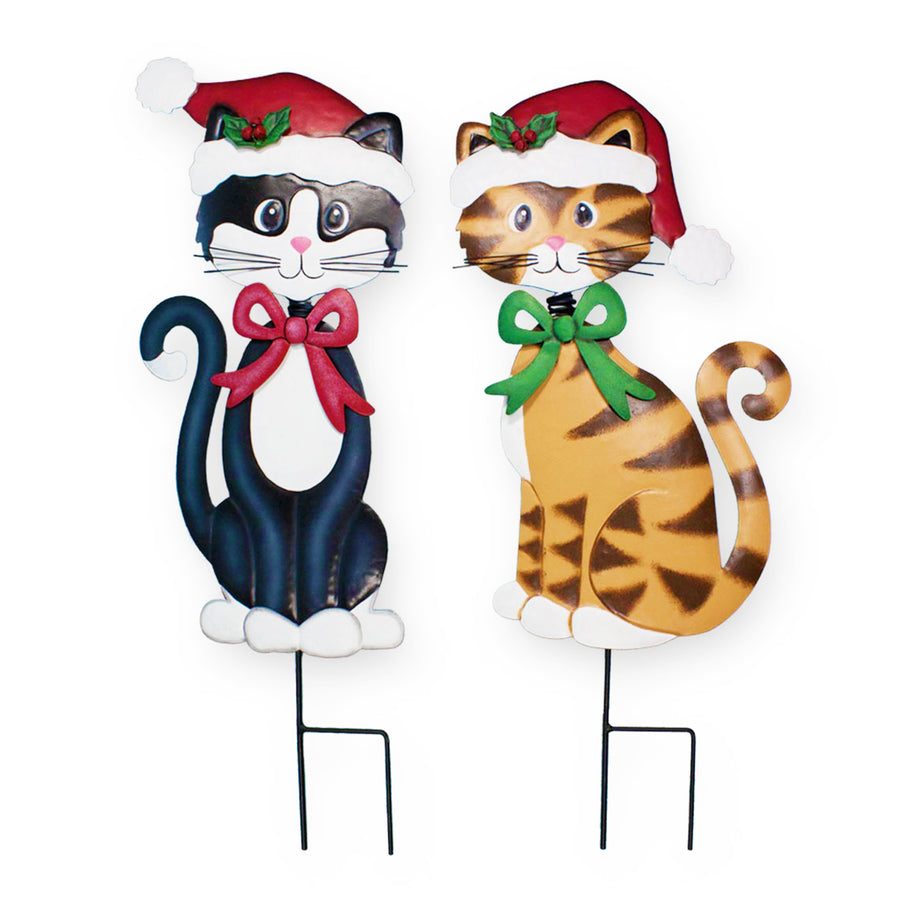 Metal Santa Cat Stake