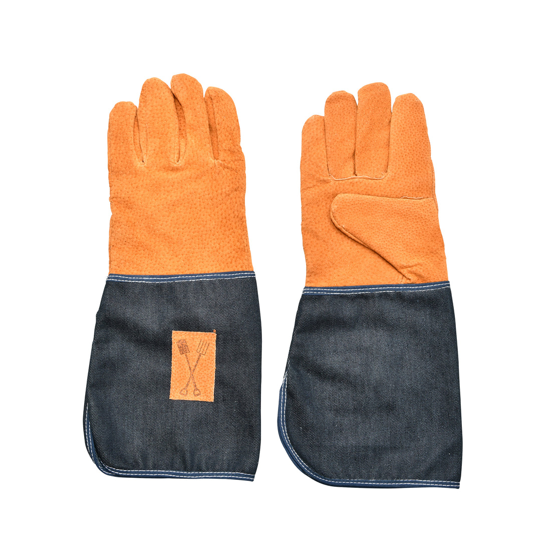 Long Garden Gloves, Denim