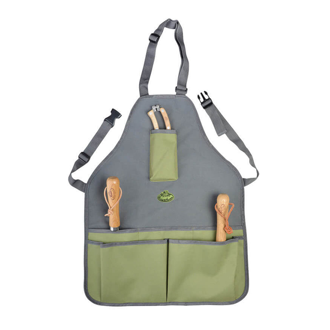 Garden Tool Apron, Green & Gray