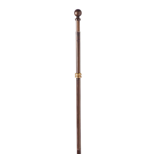 Extendable Metal House Flag Pole Bronze