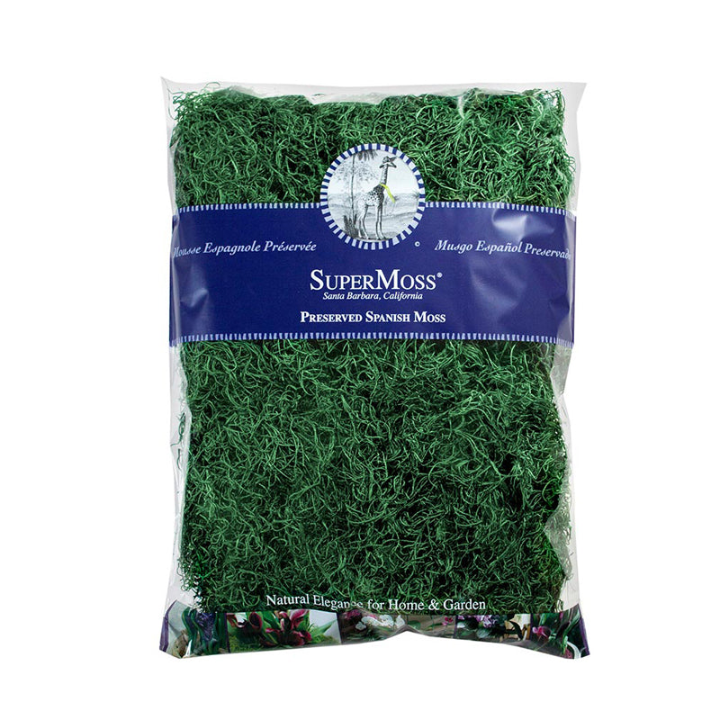 Hunter Green Preserved Spanish Moss