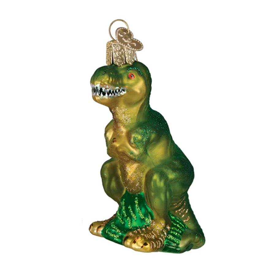 Glass T-Rex Ornament