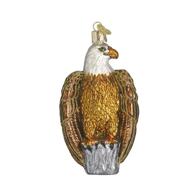 Glass Bald Eagle Ornament