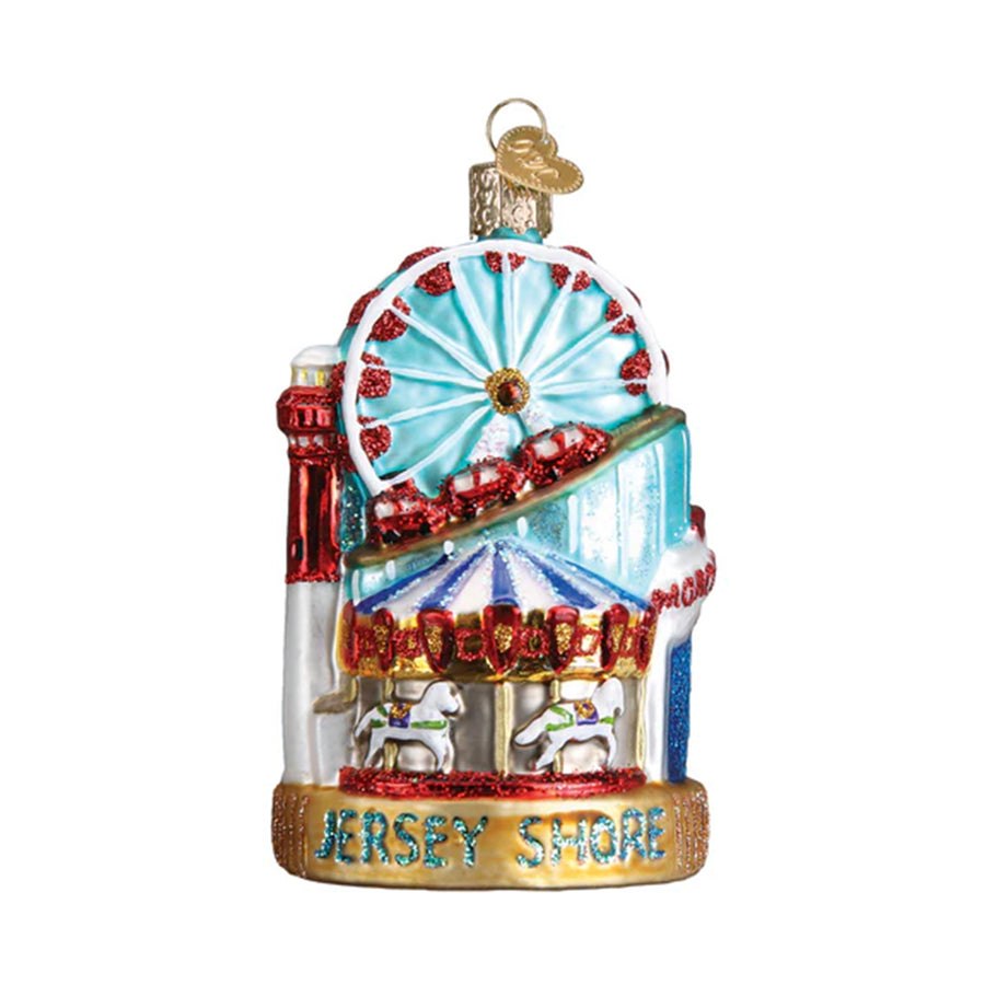 Glass Jersey Shore Ornament